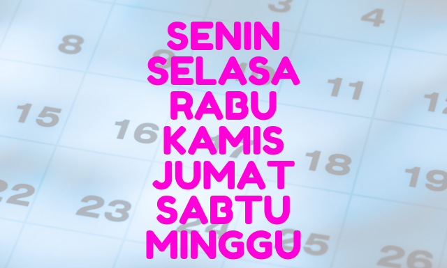 Huruf Kapital Untuk Nama Hari Bahasakita 